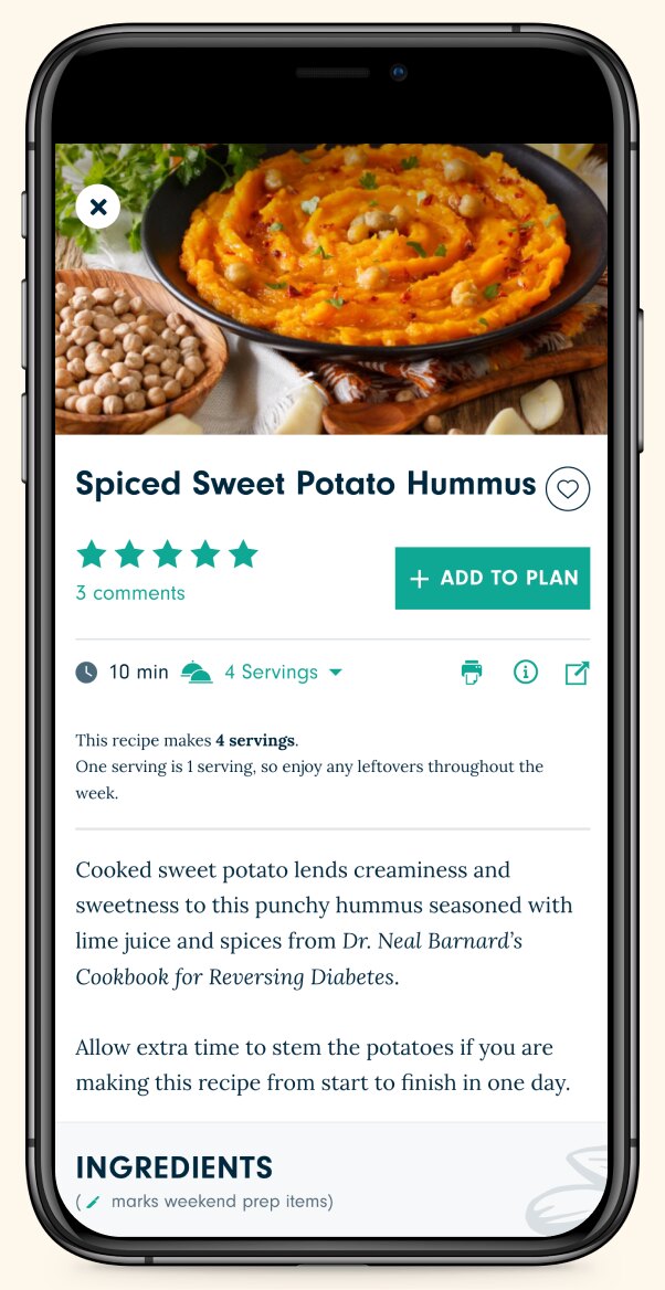 Meal planner screen